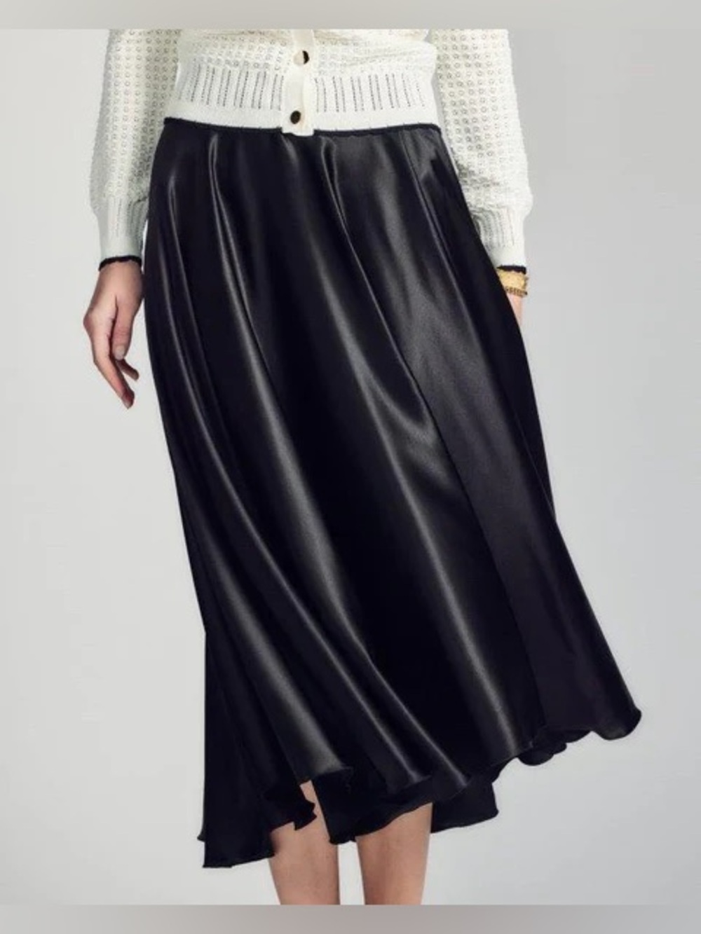 Aleeza Paris Saphire 100% Silk Skirt - Picture 1 of 3